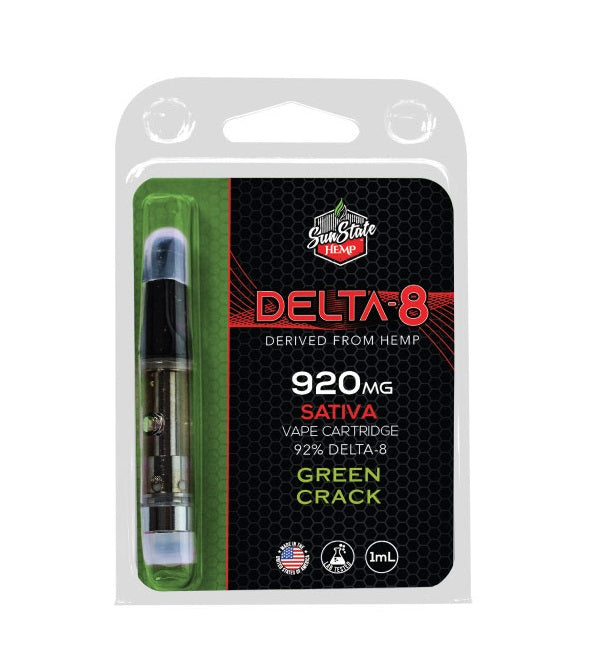 Sun State Hemp Delta 8 Sativa Green Crack 1ml 920mg